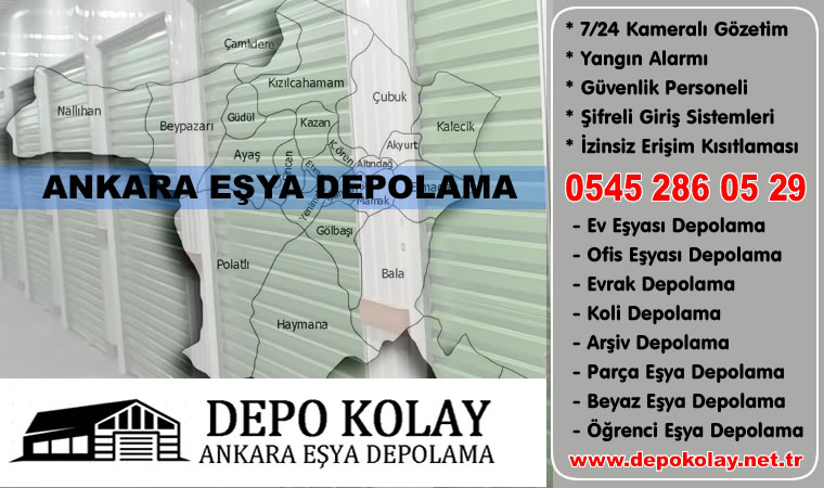 Ankara Eşya Depolama - Depo Kolay