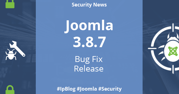 Joomla 3.8.7 yayımlandı