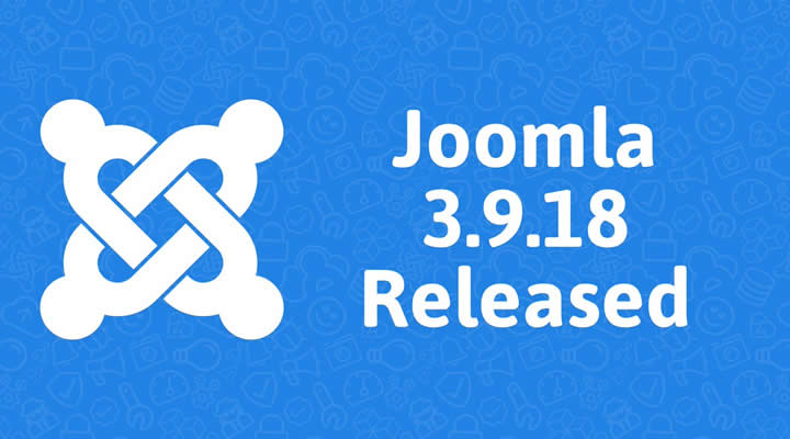 joomla 3.9.18 çıktı